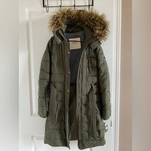 Abercrombie Green Puffer